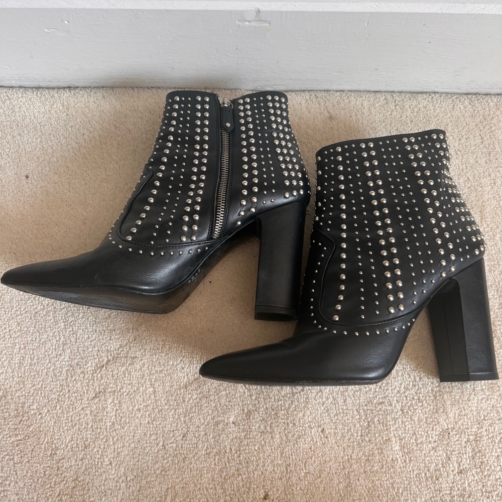 IRO leather studded accent ankle boots
